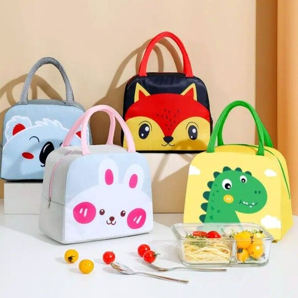 Morgan Sweet Cheeks Orange Birdie Animal Face Insulated Lunch Bag Gift Packaged - Picture 2 of 11